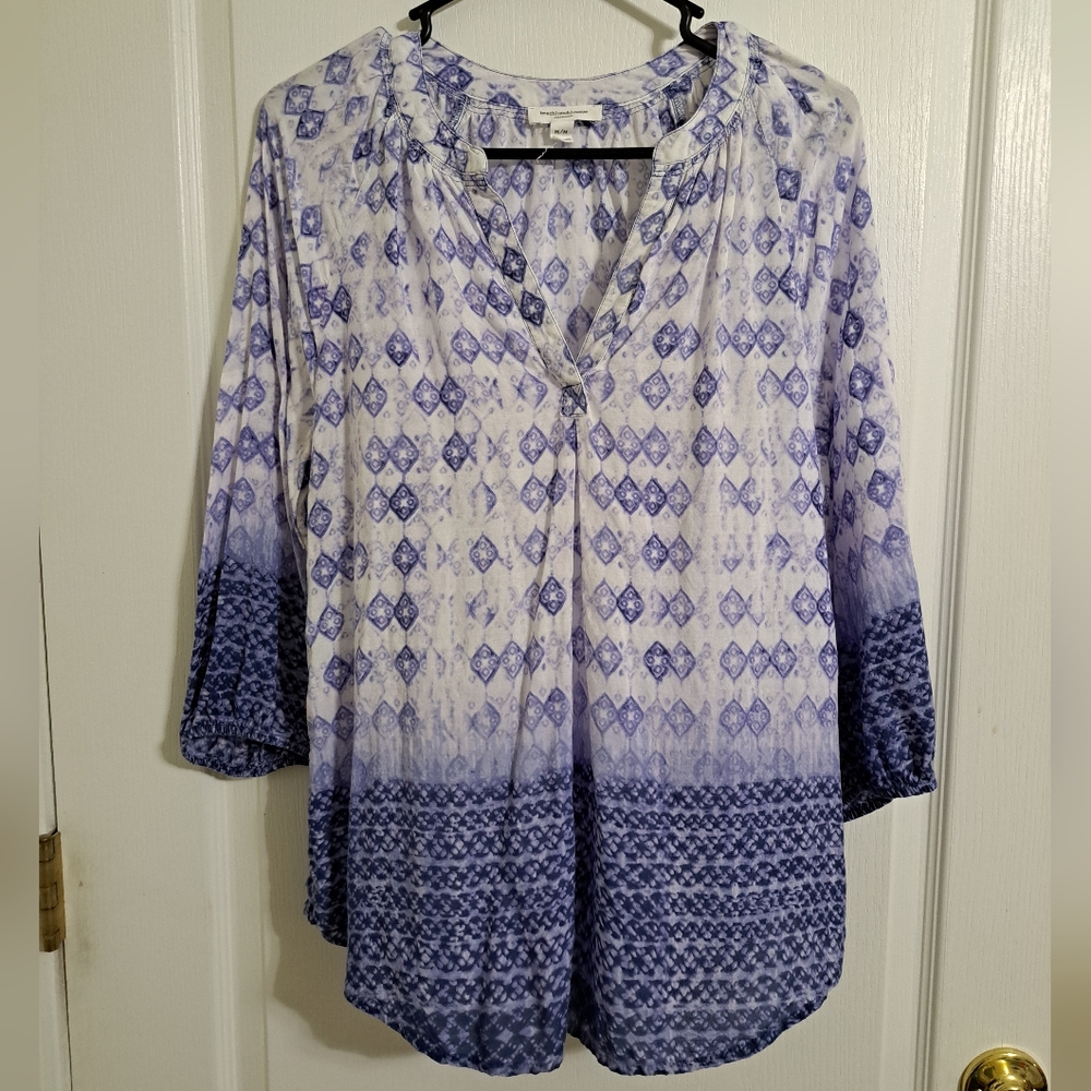 Beach Lunch Lounge Flowy Top Size Medium